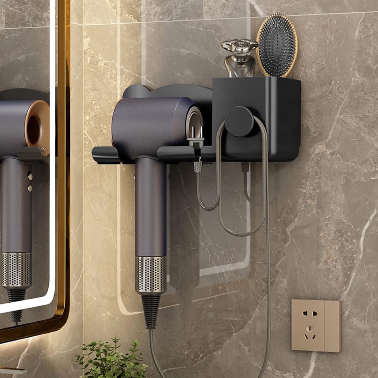 Tinopui ヘアドライヤー ホルダー ドライヤー収納 ケーブル収納 Amazon.co.jp: Tinopui ヘアドライヤー ホルダー ドライヤー収納